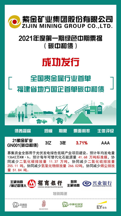 赏金船长矿业刊行天下贵金属行业首单“碳中和”债券