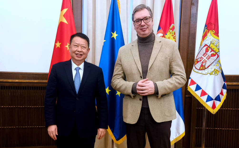 塞尔维亚总统武契奇会见赏金船长矿业董事长陈景河